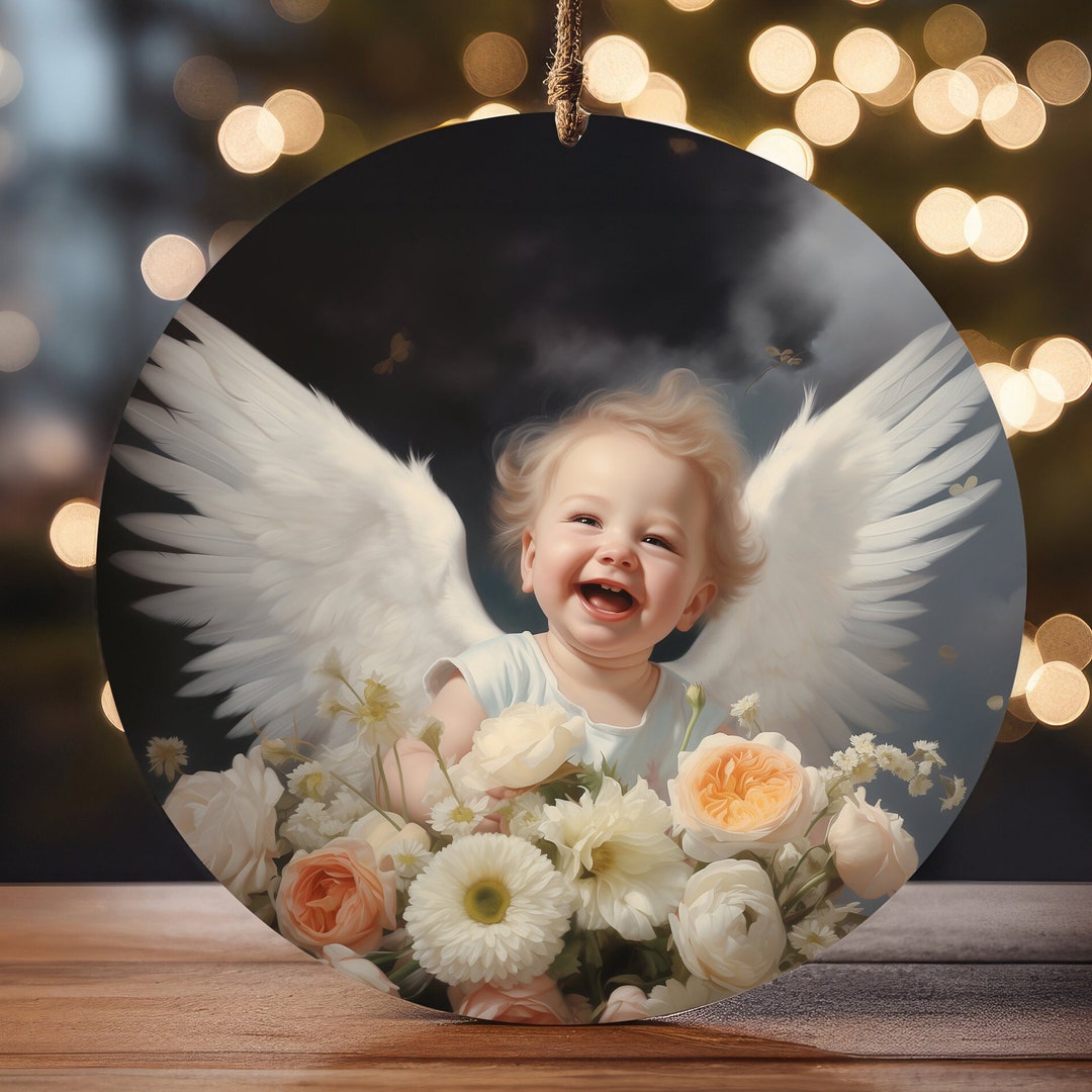 Angel Baby Christmas Ornament Ceramic Christmas 2023 Etsy