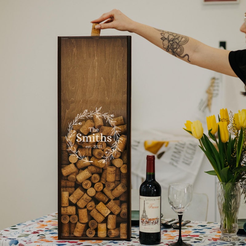 Wine Cork Shadow Box - Etsy