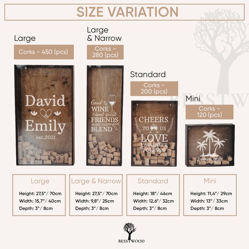 Wedding Guest Book for Wine Lovers Gift, Wine Cork Holder, Wine Cork