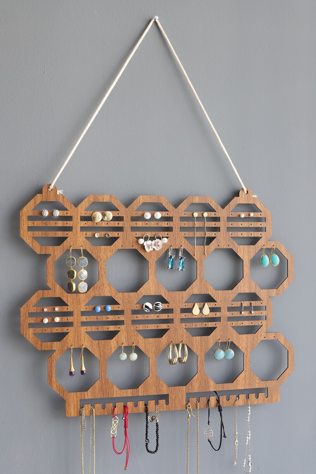 Wall Decor Jewelry Stand, Laser Cut Jewelry Hanger, Wall Hanger
