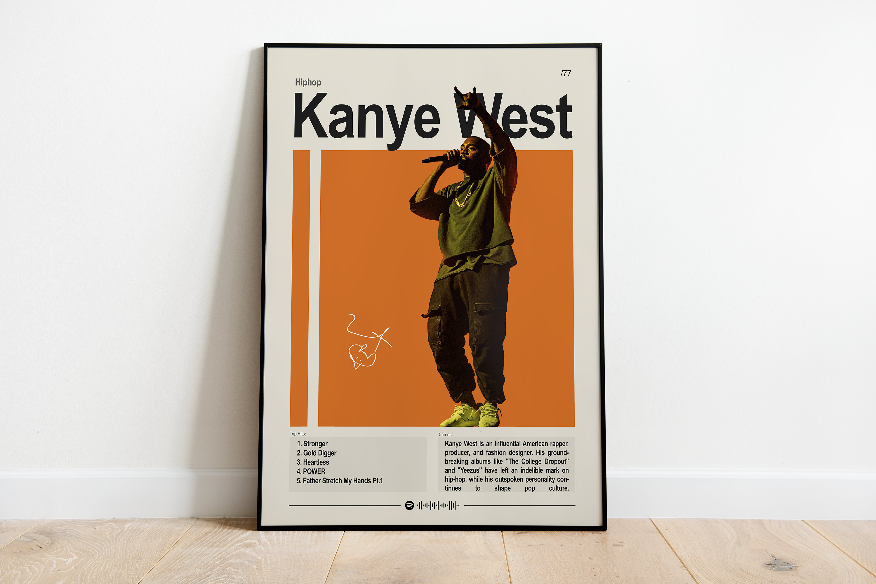 Rapper Kanye West Music Album Prints And Posters Kraft Paper