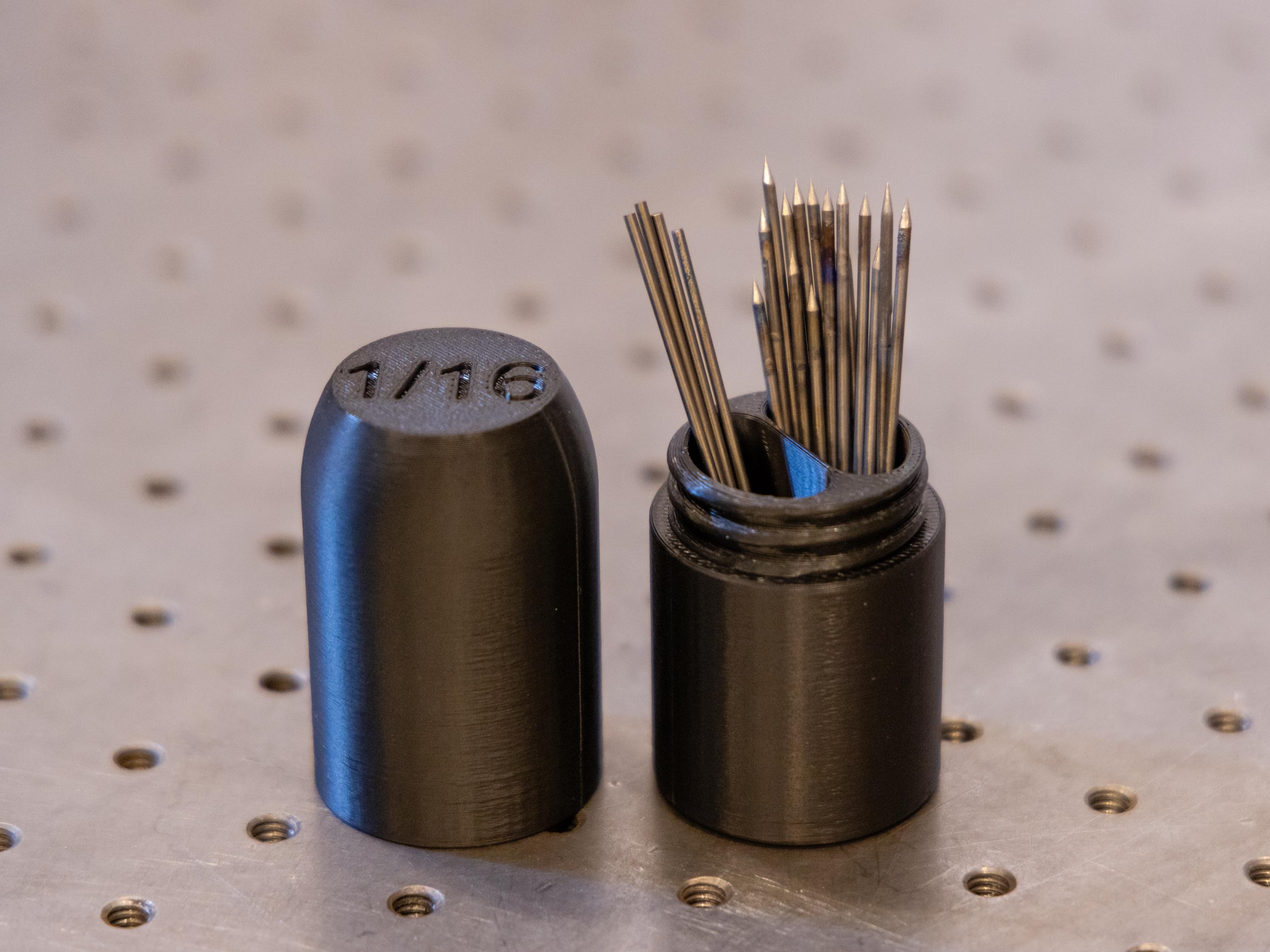 Porta Elettrodi In Tungsteno Capiente 4,5 Kg – Contenitore A Bocca Larga Con Chiusura Di Sicurezza Per Saldatori