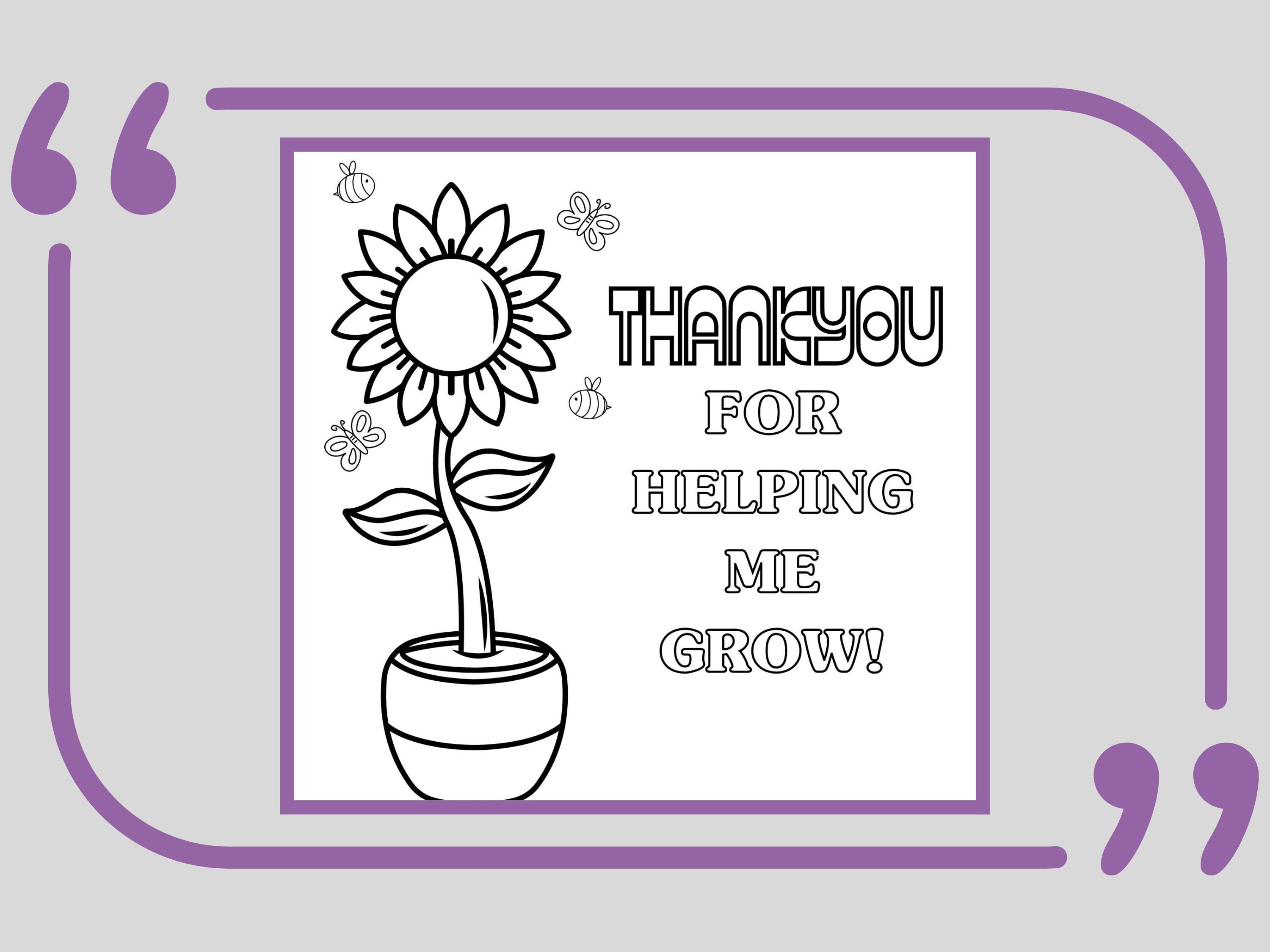 Printable Teacher Thank You Cards to Colour, 3 Designs Included ...