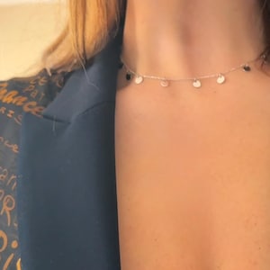 Multiple Disc Choker Necklace