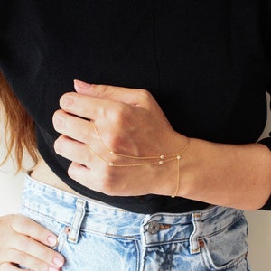 Hand Chain Bracelet Sterling Silver