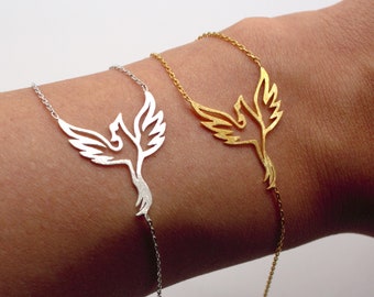 Sterling Silver Phoenix Bracelet %100 Handmade