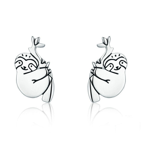 Cute Little Sloth Stud Earrings For Women