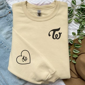 TWICE k-pop sweatshirt, Twice fan, Twice Once Fandom, Cute Sweatshirt, Kpop Sweatshirt