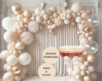 Espresso Martini Cutout with Bow | A Tini Bit Older | Love is Brewing | Event Decor Prop | 3 & 4ft Digital PNG File | Instant Download