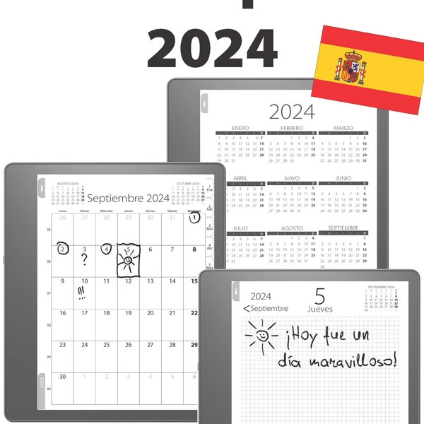 Diario 2024 para Kindle Scribe ESP (Diario para 2024)