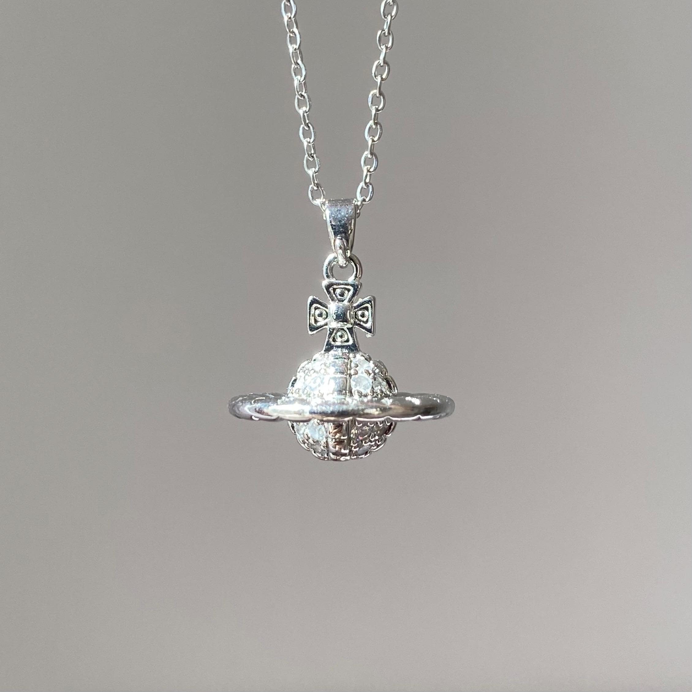 Saturn Mini 19mm Orb Necklace - Etsy