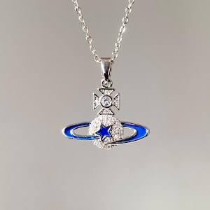 Vivienne westwood blue orb necklace - Etsy 日本
