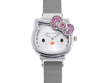 Kawaii Cat Adjustable Wristwatch