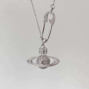 Nana Osaki Necklace Anime Hooked Charm Saturn Pin Necklace