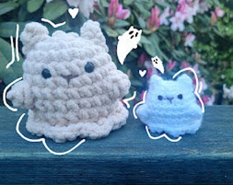 Low-Sew Ghost Cat Crochet Pattern