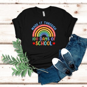 100 days of school teacher t-shirt, 100 days of school shirt, gift for elementary teacher, 100th day of school shirt, gift for teacher