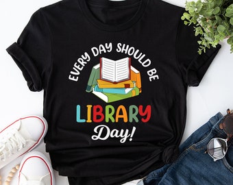 Camiseta bibliotecaria, camisa de lectura, regalo amante de los libros, camiseta amante de los libros, camisa de profesora de inglés, amante de los libros, camisa de biblioteca, regalo de profesora de lectura