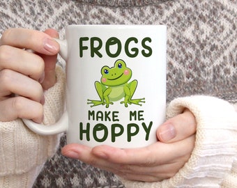 Frog mug, frog lover gift, frog coffee cup, funny frog mug, frog hunter, frog enthusiast, cute frog mug, gift for frog lover, amphibian gift