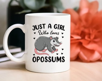 Opossum mug, possum gift, gift for possum lover, opossum lover gift, possum, funny possum mug, funny animal mug, opossum gift, gift for her