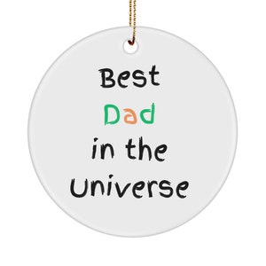 Bestes Vatergeschenk, Bestes im Universum Ornament, Familiengeschenk, Familienandenken, Vatergeschenk