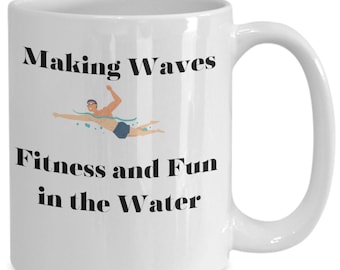 Swimmer gift, fitness gift, water aerobics gift, swim mug, swim gift ideas, gift for swimmer, swimmer mug, swimming gift, swimming mug, s...