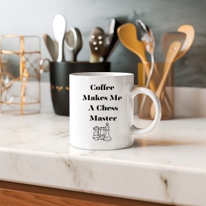Chess player gift, gift for chess player, coffee lover mug, chess gifts, funny chess mug, chess player mug, gift for friend,