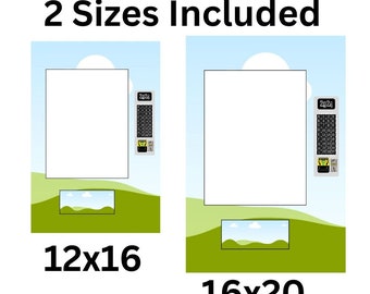 Vending Machine Template |  12x16 & 16x20 | Blank template | Payment panel png | Easter Vending Machine | Vending Business | Canva | Digital