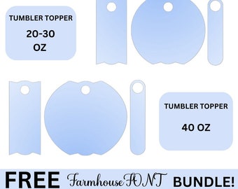 Tumbler Name Tag SVG | H2.0 Version | Digital download | Name Tag svg File | Lid Name Tag | Laser Cut File | Tumbler Topper | 20 OZ- 40 OZ