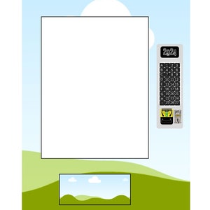 16x20 Vending Machine Template | Blank template | Easter Vending Machine | Vending Business | Canva Template | Digital
