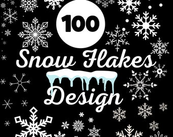 SNOWFLAKES SVG BUNDLE | Set of 100 |Snowflakes svg, Winter bundle, Snow flake cut file, Snow Svg, Flake winter Christmas Ornaments & More!