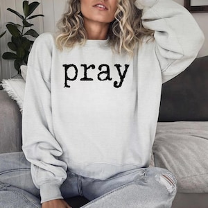 Pray Typography Design | PNG File 300DPI | Sublimation Design| DTF Design | Typography PNG | Retro Typewriter Design |