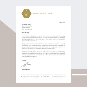 ¡Novedad! Plantilla de membrete comercial/Membrete editable en Canva/Membrete de empresa personalizado/Descarga digital, Plantilla de membrete moderna