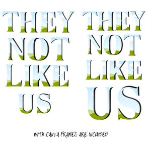 New! They Not Like Us SVG PNG | Editable | Digital Cut Files | Mascot | SVG |