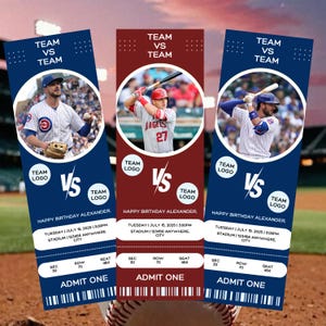 Neu! Bearbeitbare Baseball Ticket Vorlage | Baseball Ticket Vorlage | Druckbare Sport Spiel Ticket | Event Ticket Vorlagen | Sofort Download