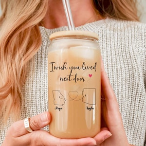 Best Friend Gift, Friendship Gifts, Best Friend Birthday Gift, I Wish You Lived Next Door Cup, Long Distance Bestie Gifts, Gift For Friend