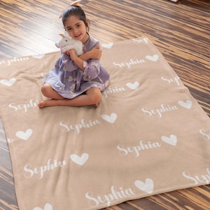 Personalized Custom Blanket, Baby Girl Blanket, Boy Name Blanket Gift, Baby Blanket, Kids Blanket, Custom Gift, Christmas swaddling Clothes