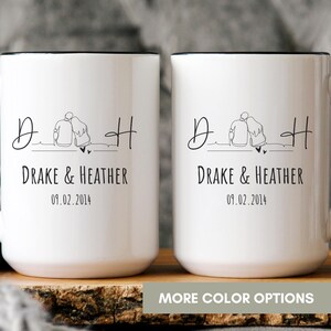 Personalized Mr & Mrs Coffee Mugs, Husband and Wife Mugs, Mr and Mrs Mug, Custom Mr Mrs Coffee Mugs, New Bride and Groom, couple gift,