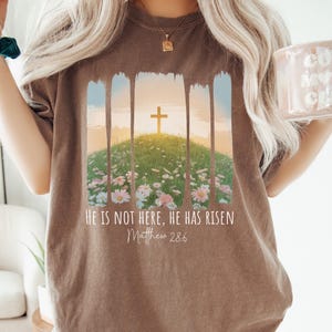 He is not here, he has risen shirt, easter shirt, Christian Shirt, Jesus Easter Shirt, faith shirt, christian mom shirt, Religion Mom Shirt