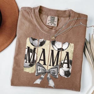 Comfort Colors Soccer Mama Shirt: Coquette Game Day Tee