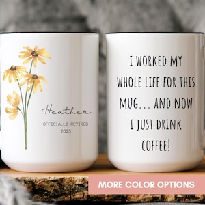 Personalized Retirement Coffee Mug: Custom Farewell Gift