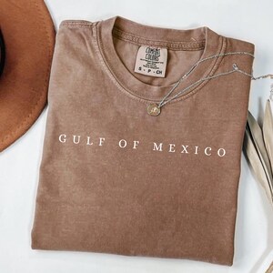Chemise Comfort Colors® Golfe du Mexique, T-shirt patriotique unisexe, T-shirt américain Golfe du Mexique, T-shirt American Pride Patriotic, T-shirt Map Lover