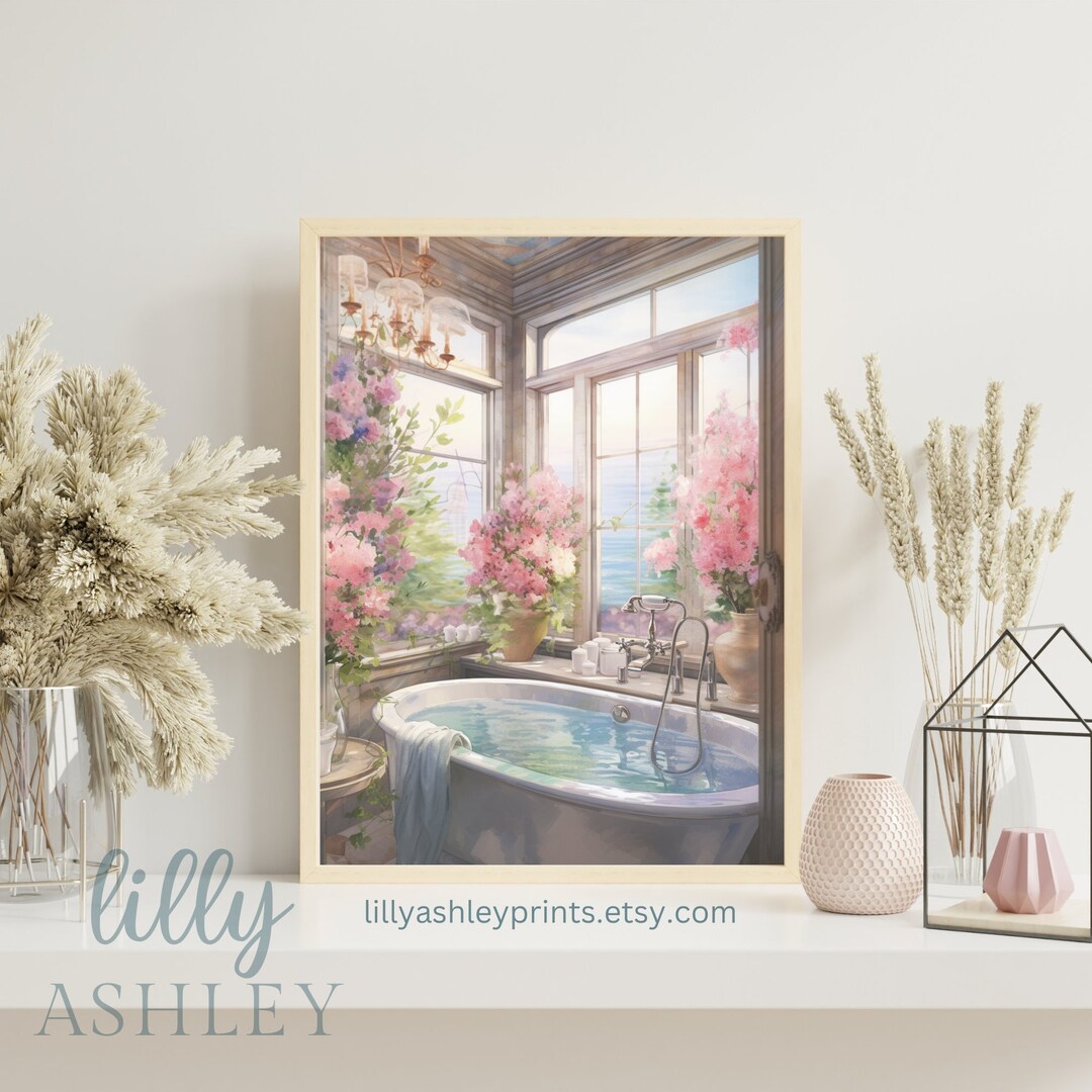 Bathroom Wall Art Printable for Bath, Bathroom Printable Wall Art, Home ...