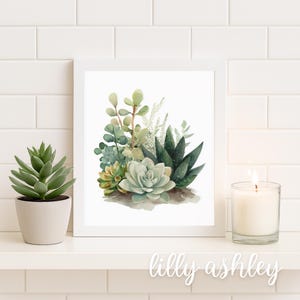 Succulent Pictures for Bathroom - Etsy
