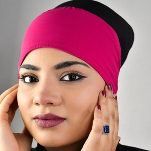 Hijab Cotton Jersey Cap| Premium Quality Stretchable Fabric Hijab Cap| Premium Quality Bonnet Cap| Under Scarf Jersey cap gift for her
