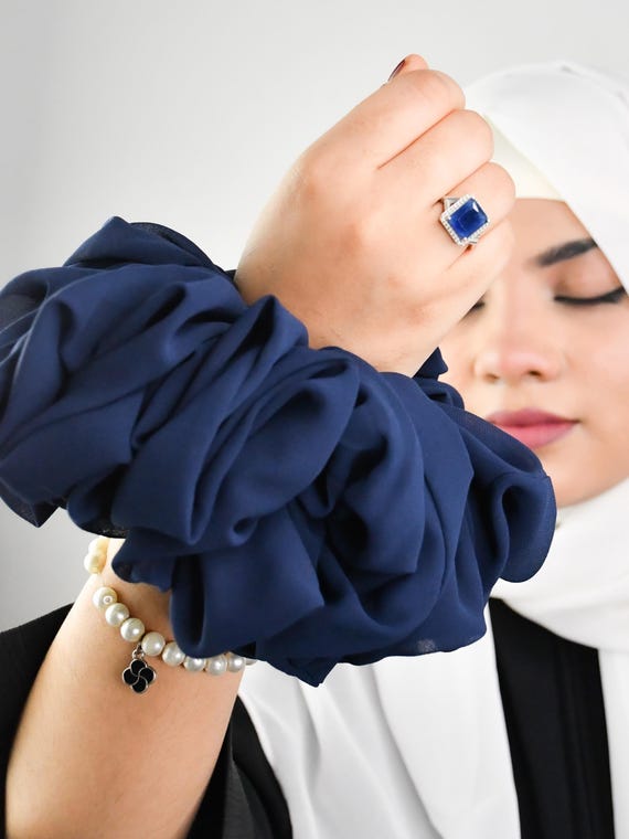 Pack Of Hijab Volumizer| Hijab Scrunchie| Hijab Hair Bun| XXL Size  Scrunchie| Large chiffon scrunchie| Volume chiffon scrunchie|
