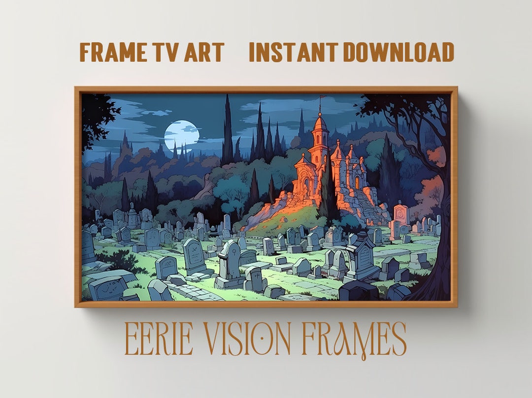 Samsung Frame TV Halloween Art. Digital Artwork for the Frame Etsy