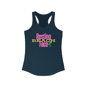 Resting Beach Face Women&#39;s Racerback Tank