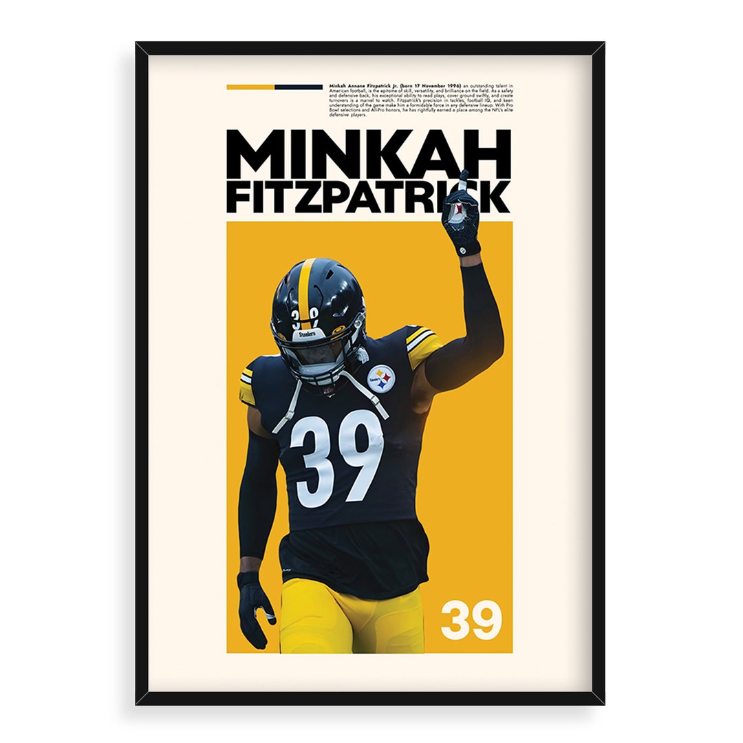 Minkah Fitzpatrick Poster Pittsburgh Steelers Sports Poster Etsy