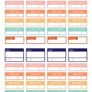 School Planner Stickers. 4 Sheets/+200 Stickers to Organize Your School ...