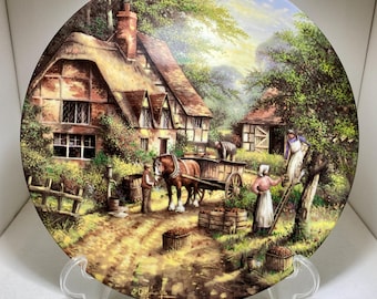 The Apple Pickers - Prato de Colecionador por Chris Howells - Wedgwood, Inglaterra